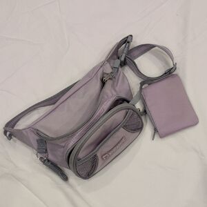 Lavender Crossbody Bag with Pouch